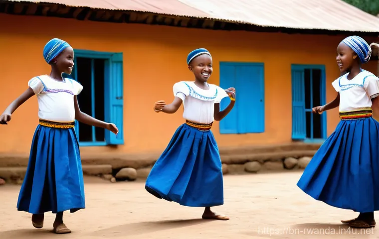 르완다 민속 춤의 미래 전망 - **Prompt: "A powerful and graceful performance by a group of Intore dancers, depicting traditional R... 르완다 민속 춤의 미래 전망 - **Prompt: "A powerful and graceful performance by a group of Intore dancers, depicting traditional R...