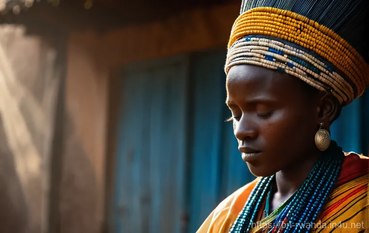 르완다 민속 춤의 현대적 재해석 - **Prompt:** An energetic scene of a diverse group of young Rwandan dancers (both male and female) pe...