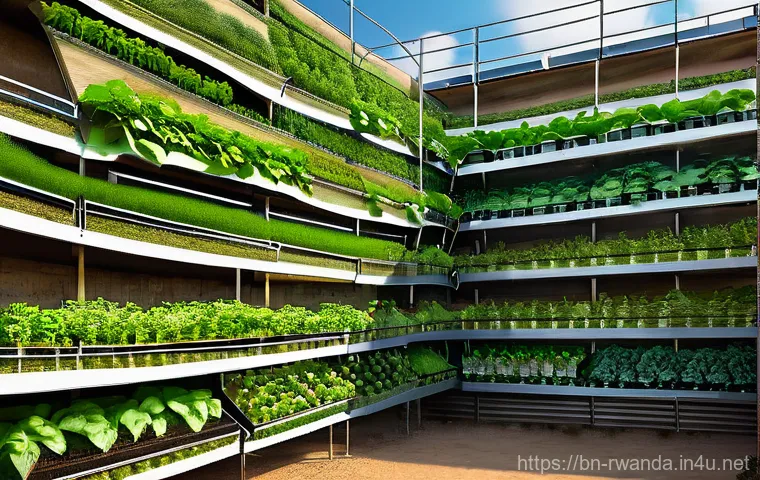 르완다의 도시 농업 - Here are three detailed image generation prompts in English, adhering to all the specified guideline...