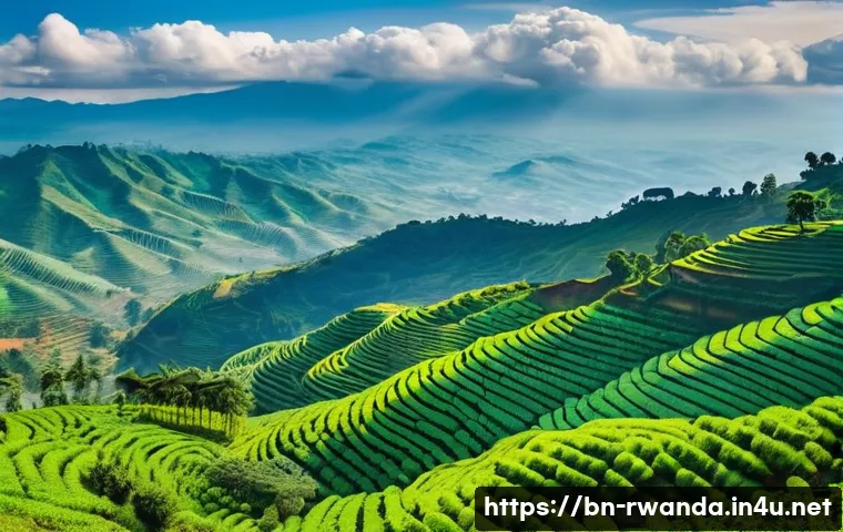 르완다에서의 교환 학생 프로그램 - **Prompt 1: Lush Green Rwandan Landscapes**
"A breathtaking panoramic view of Rwanda's verdant, ...